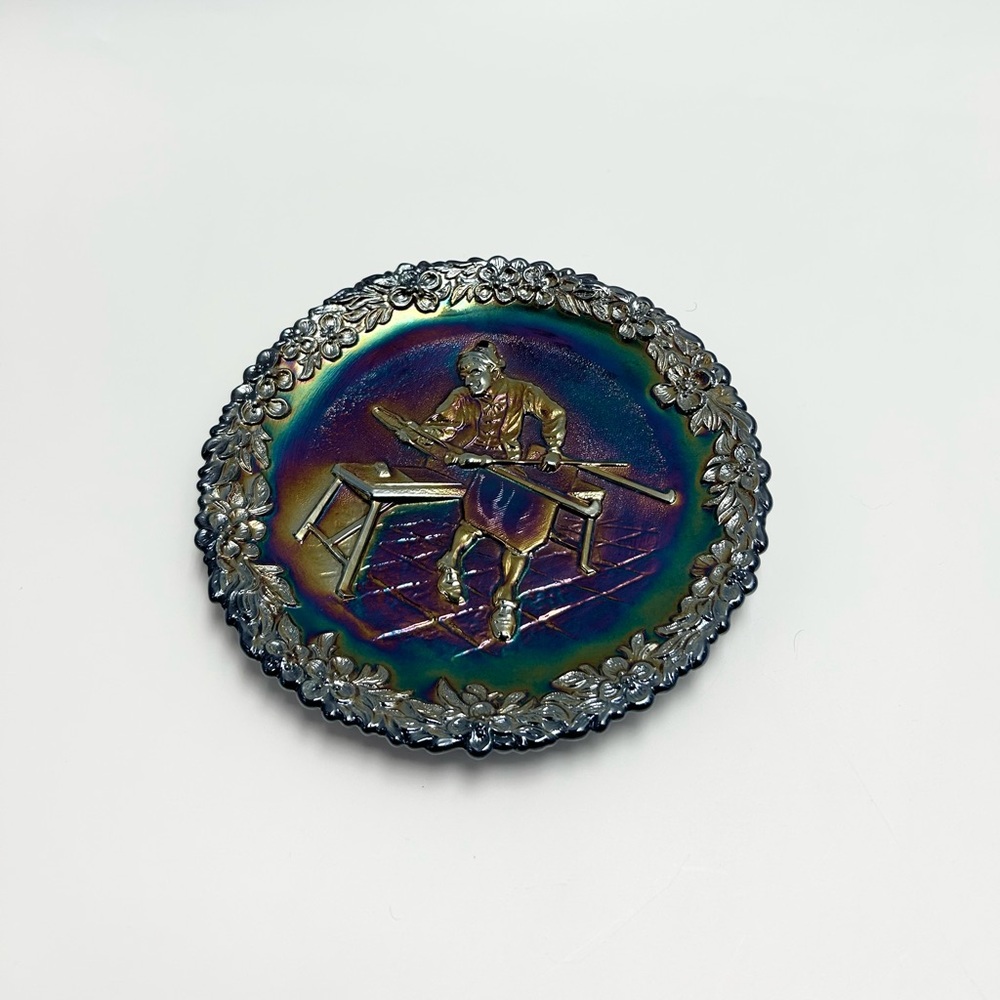 Fenton - Vintage (1970s) Carnival Art Glass Plate. NOT FOR FOOD USE!!! - Picture 12 of 17
